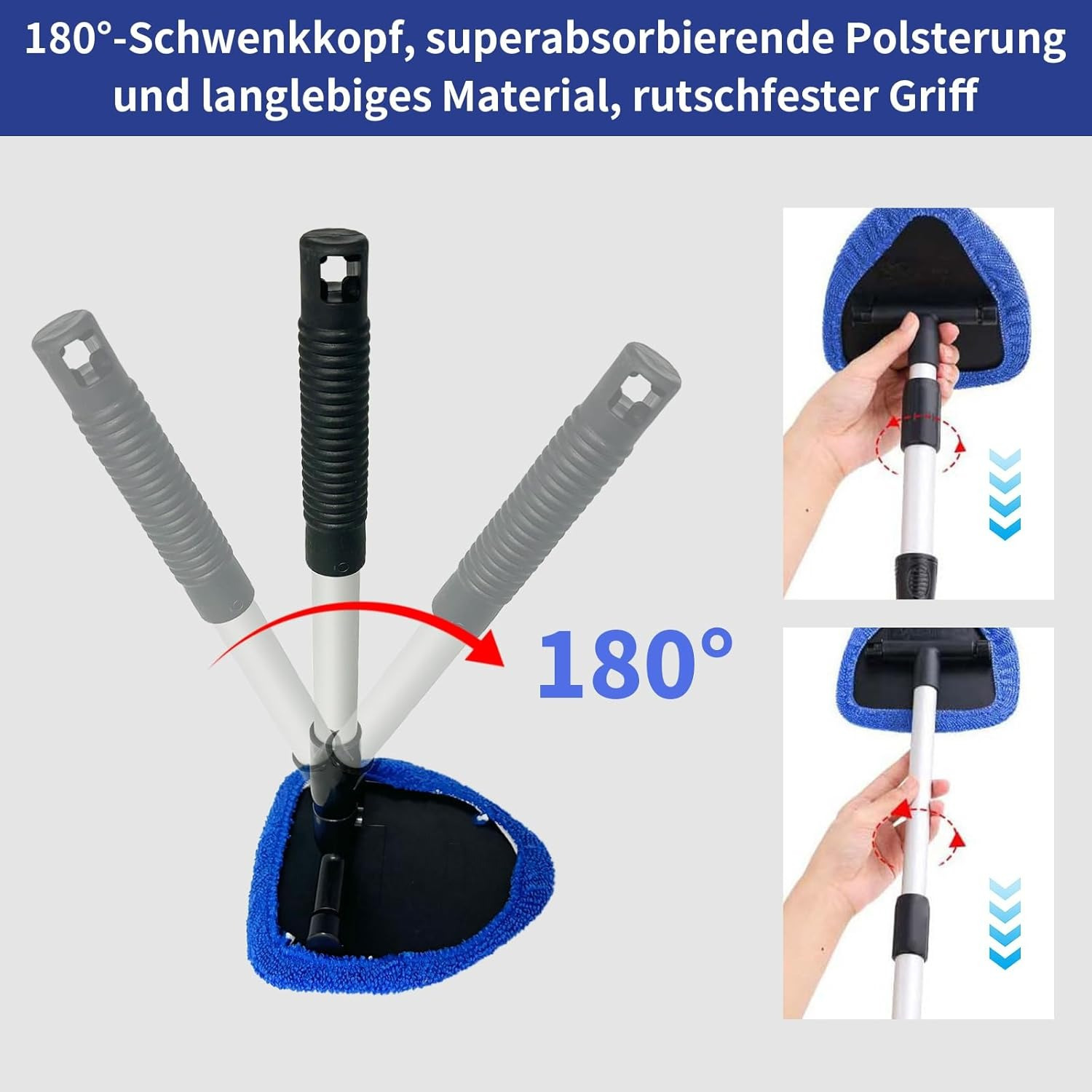 7-Piece Car Cleaning Kit With Telescopic Handle, Covers, And Vent Brush photo 3
