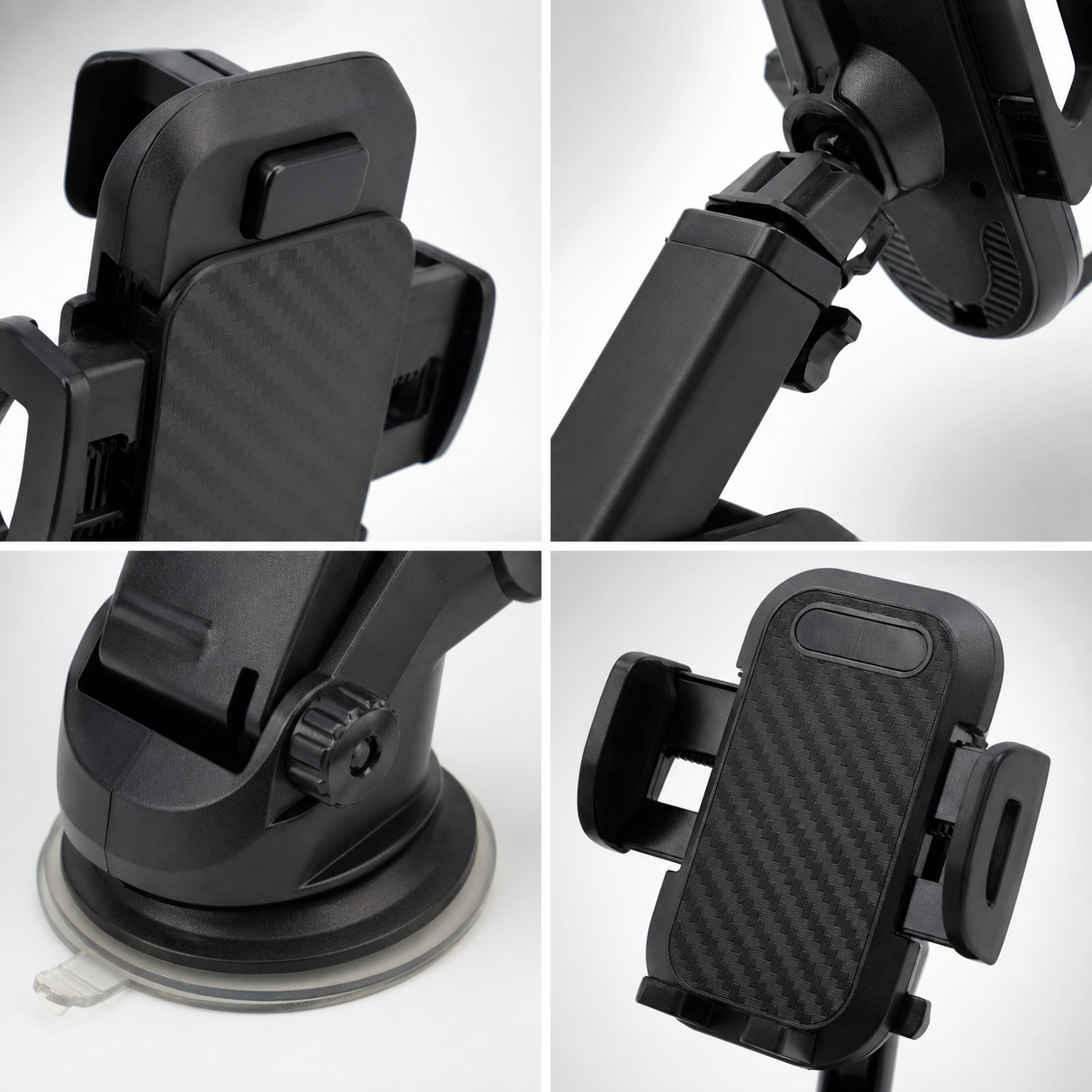 Car Phone Mount - 360° Rotating Silicone Suction Cup, Adjustable Base, One-click Release photo 4