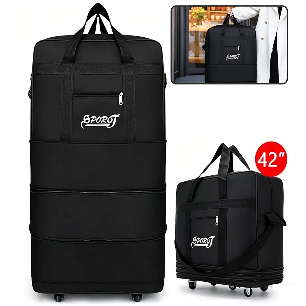 42in Extra Large Lightweight Luggage Trolley Suitcase Travel Bag Handbag BAG NEW photo 2