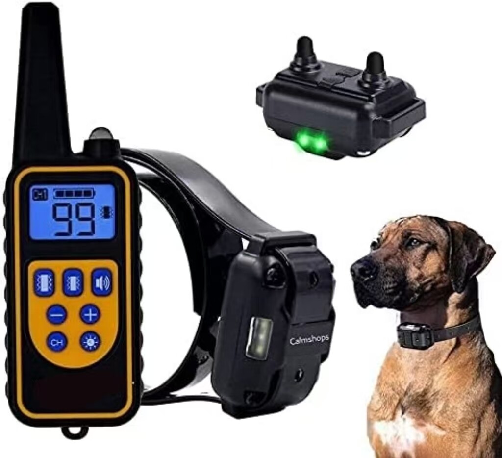 800M Electric Pet Dog Training E-Collar Anti-Bark Obedience Remote Control LCD photo 5