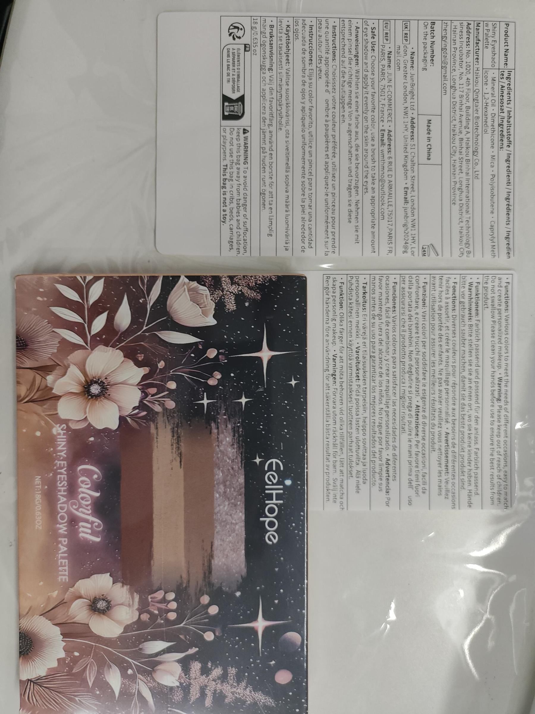 EELHOPE 18-Color Eyeshadow Palette, 18 g photo 4