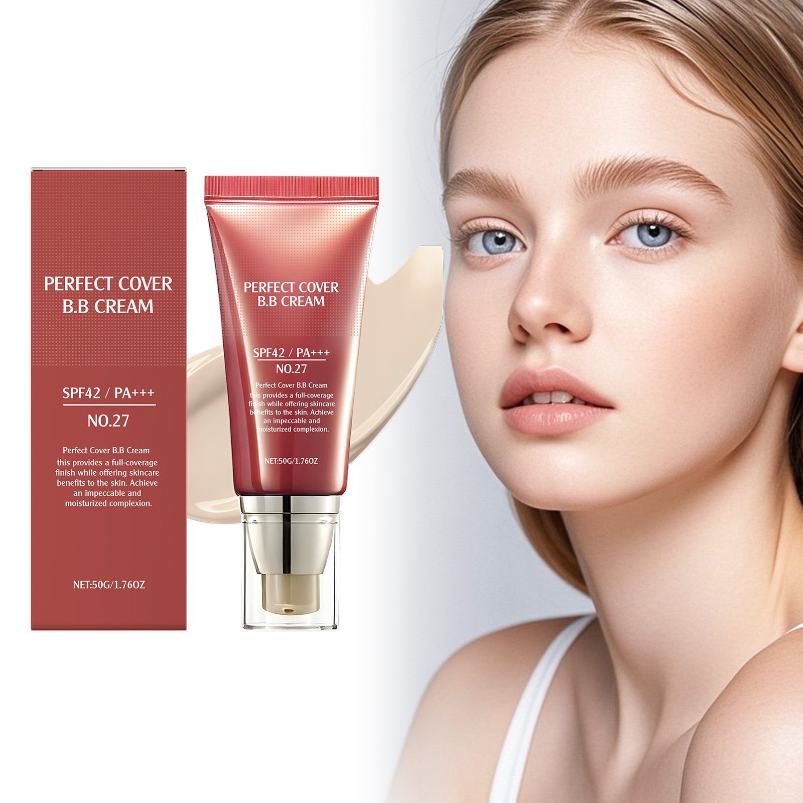 AMZ Soft-Finish Concealing BB Cream, Light, 50 g photo 3