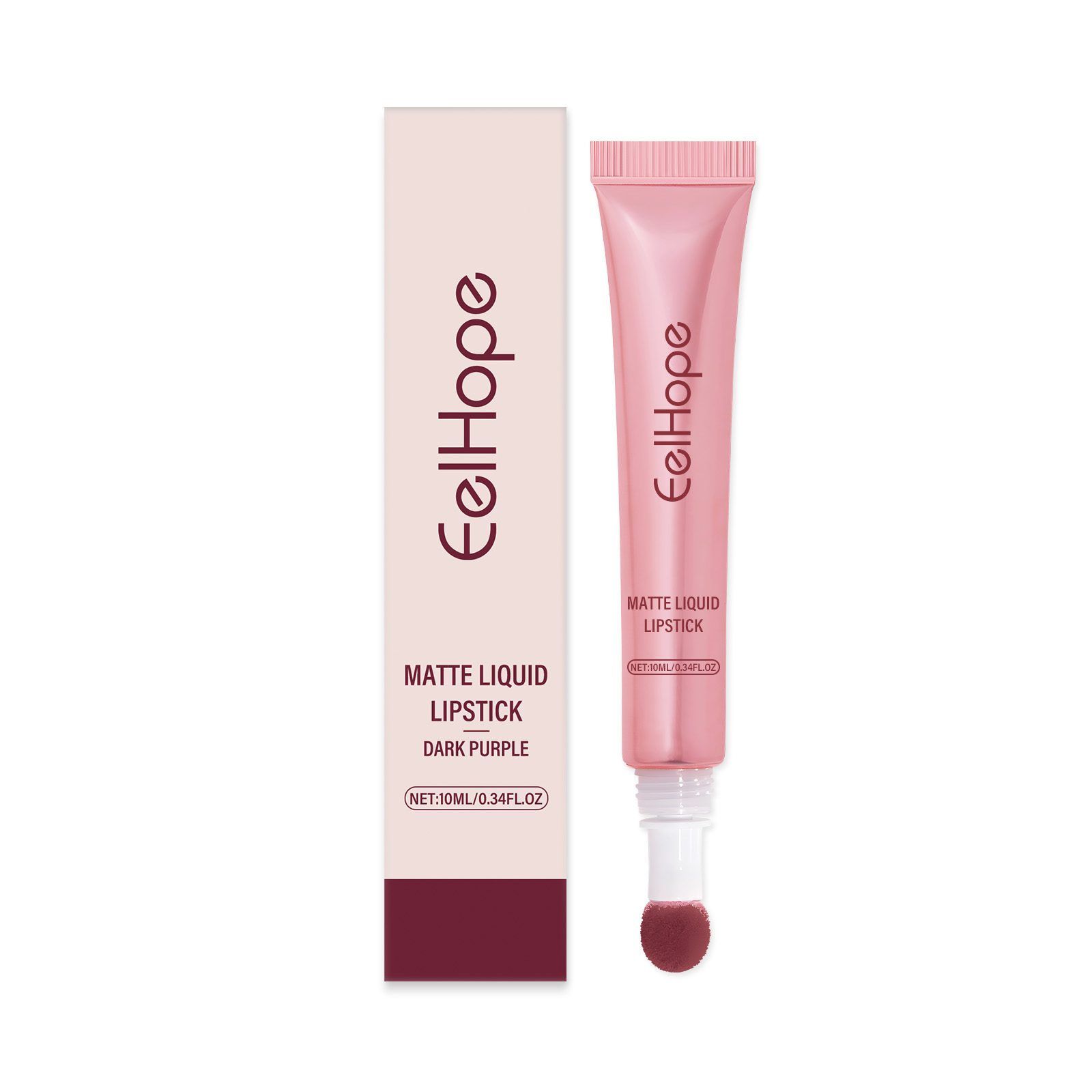 EELHOPE Matte Liquid Lip Color, Deep Purple, 10 ml photo 2