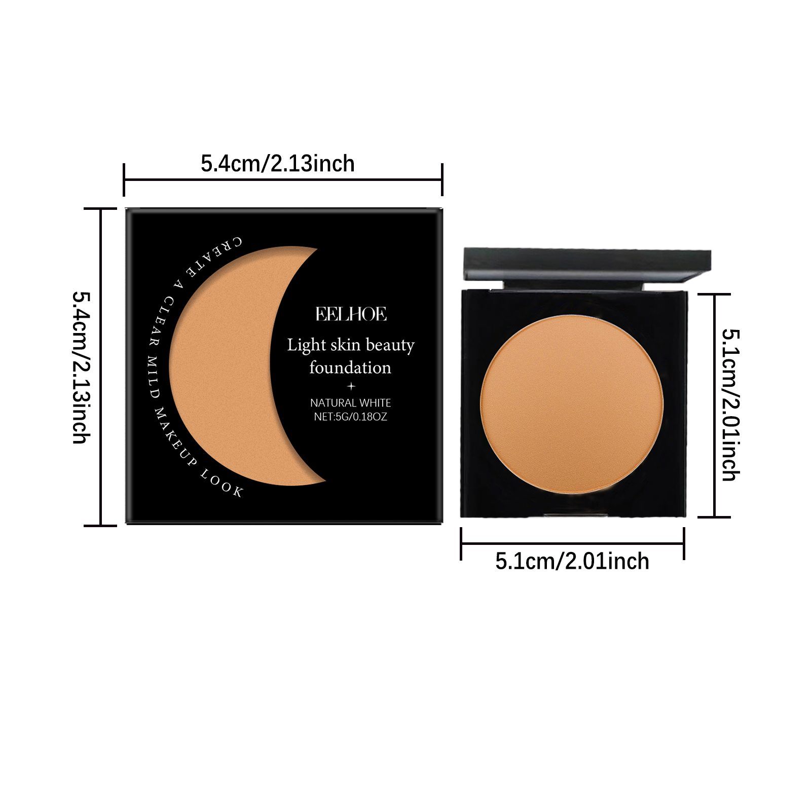 EELHOE Moisturizing Concealer Foundation Cream, Natural, 5 g photo 6