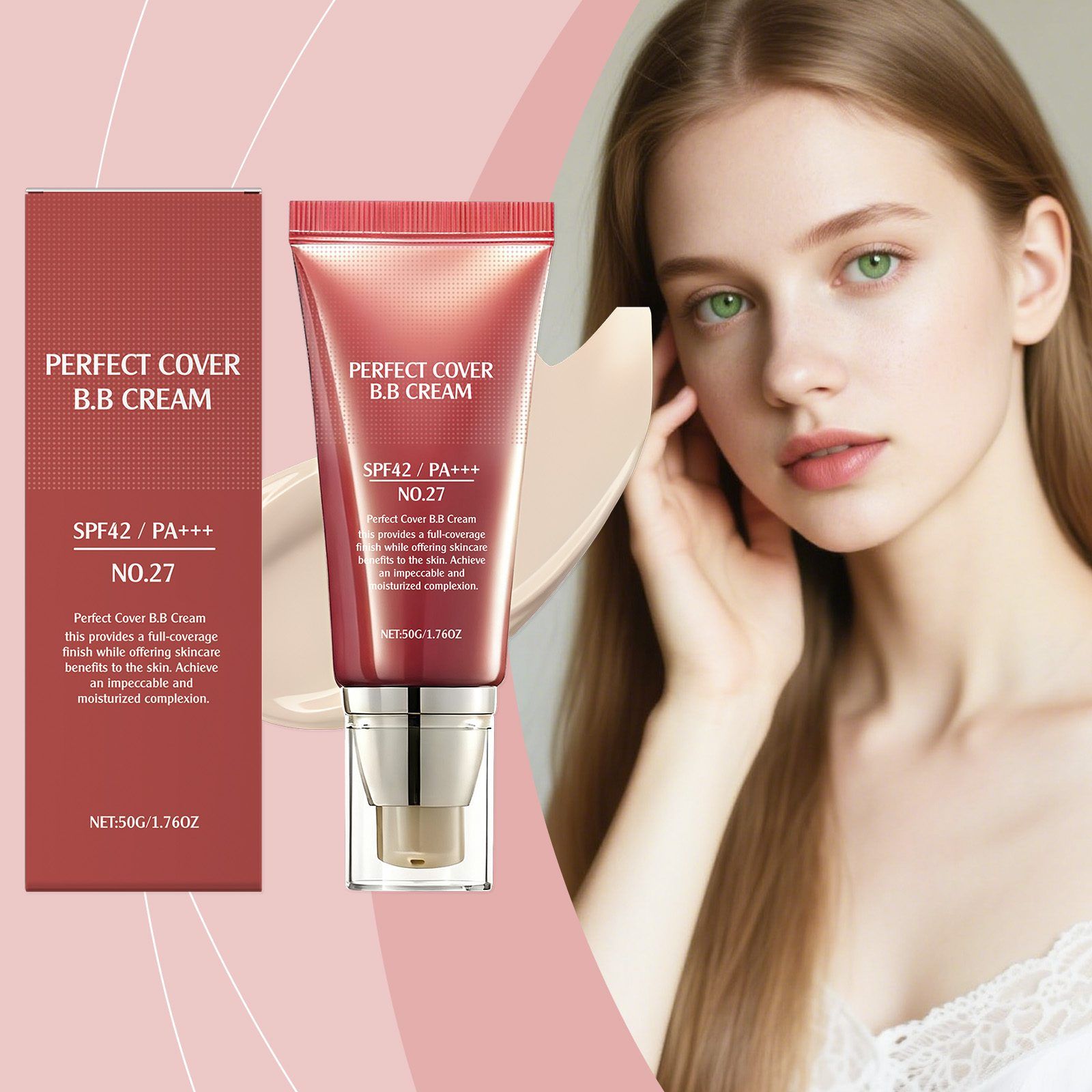 AMZ Soft-Finish Concealing BB Cream, Light, 50 g photo 4