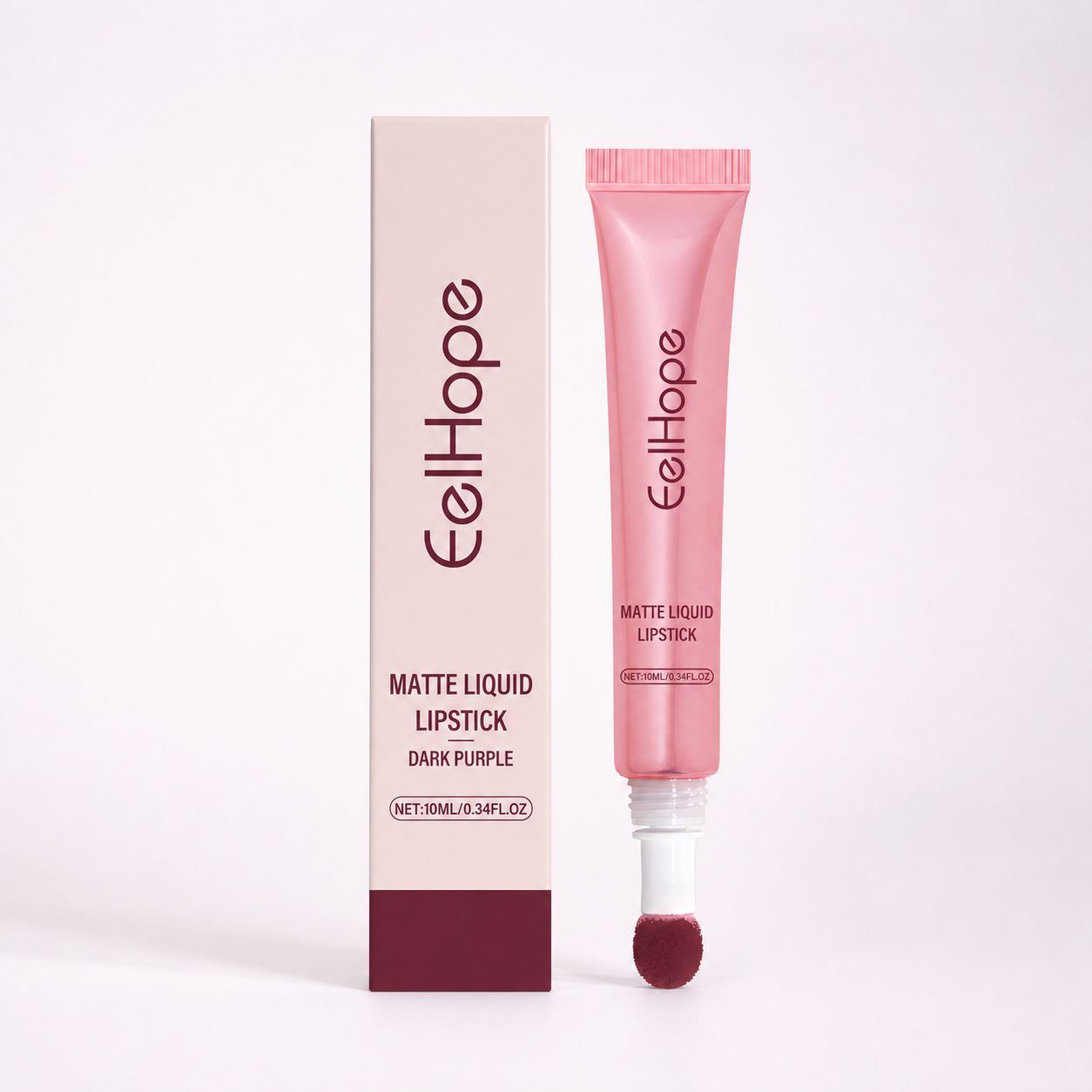 EELHOPE Matte Liquid Lip Color, Deep Purple, 10 ml photo 1