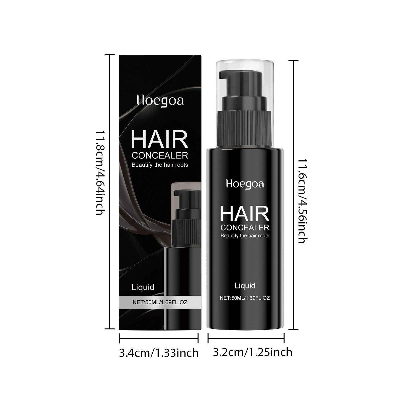 HOEGOA Temporary Hair Concealer Liquid, 50 ml photo 8
