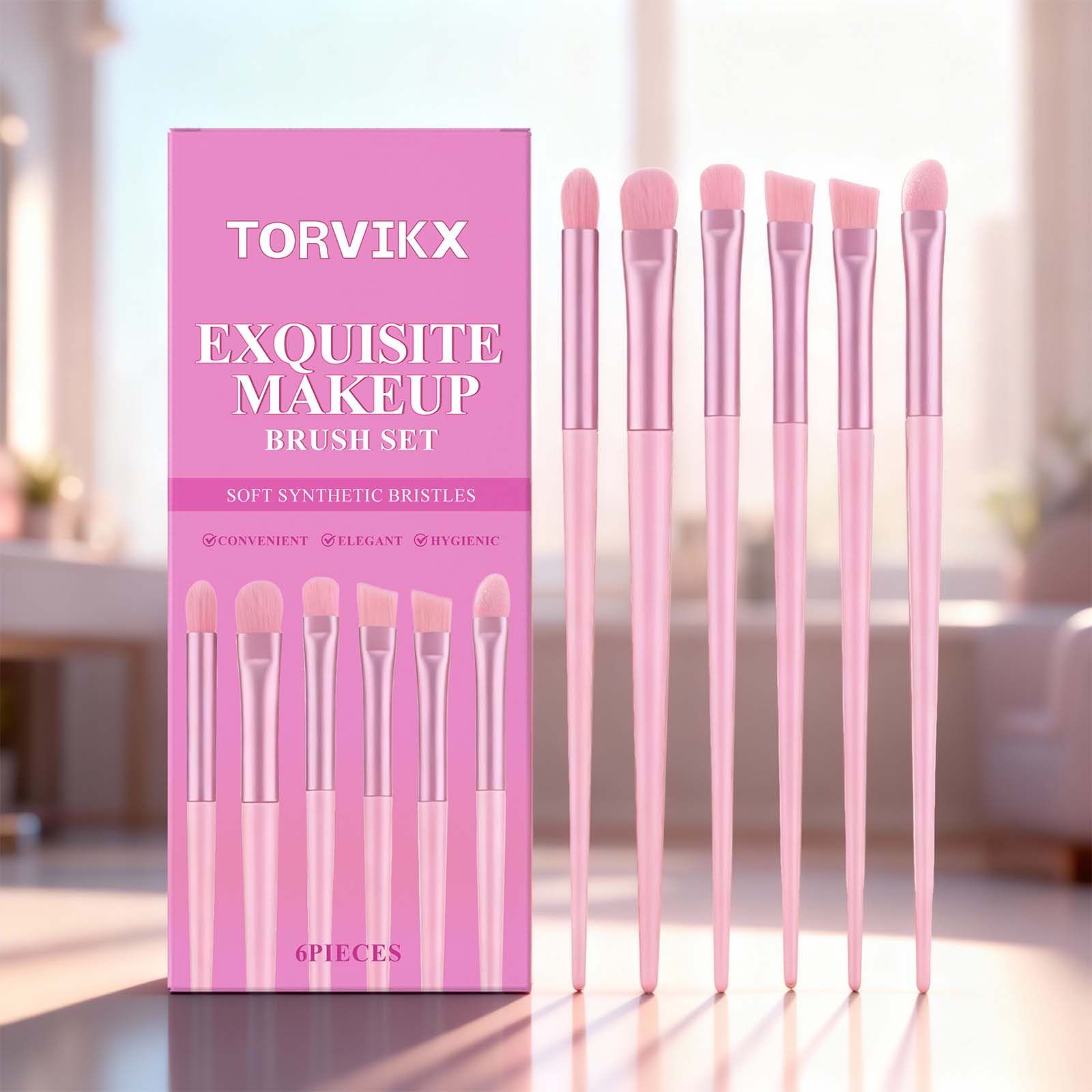 TORVIKX 6-Piece Makeup Brush Set, 6 Pieces photo 5
