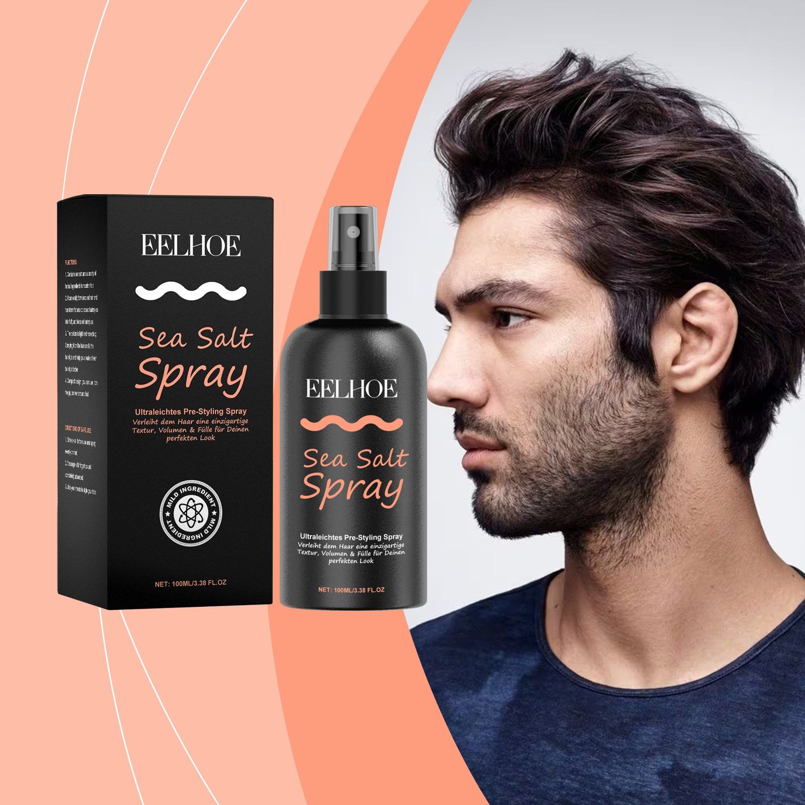 EELHOE Sea Salt Hair Pre-Styling Spray, 100 ml photo 7