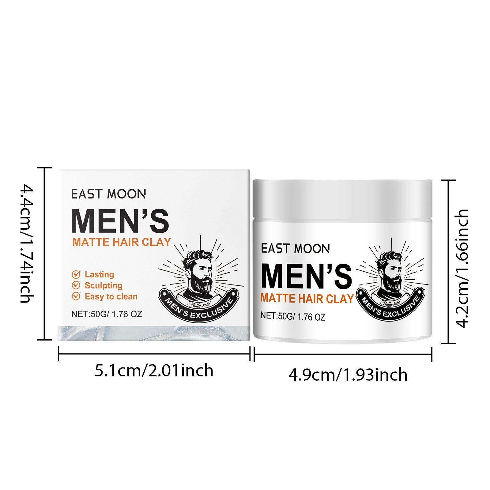 EAST MOON Matte Volumizing Hair Wax, 50 g photo 2