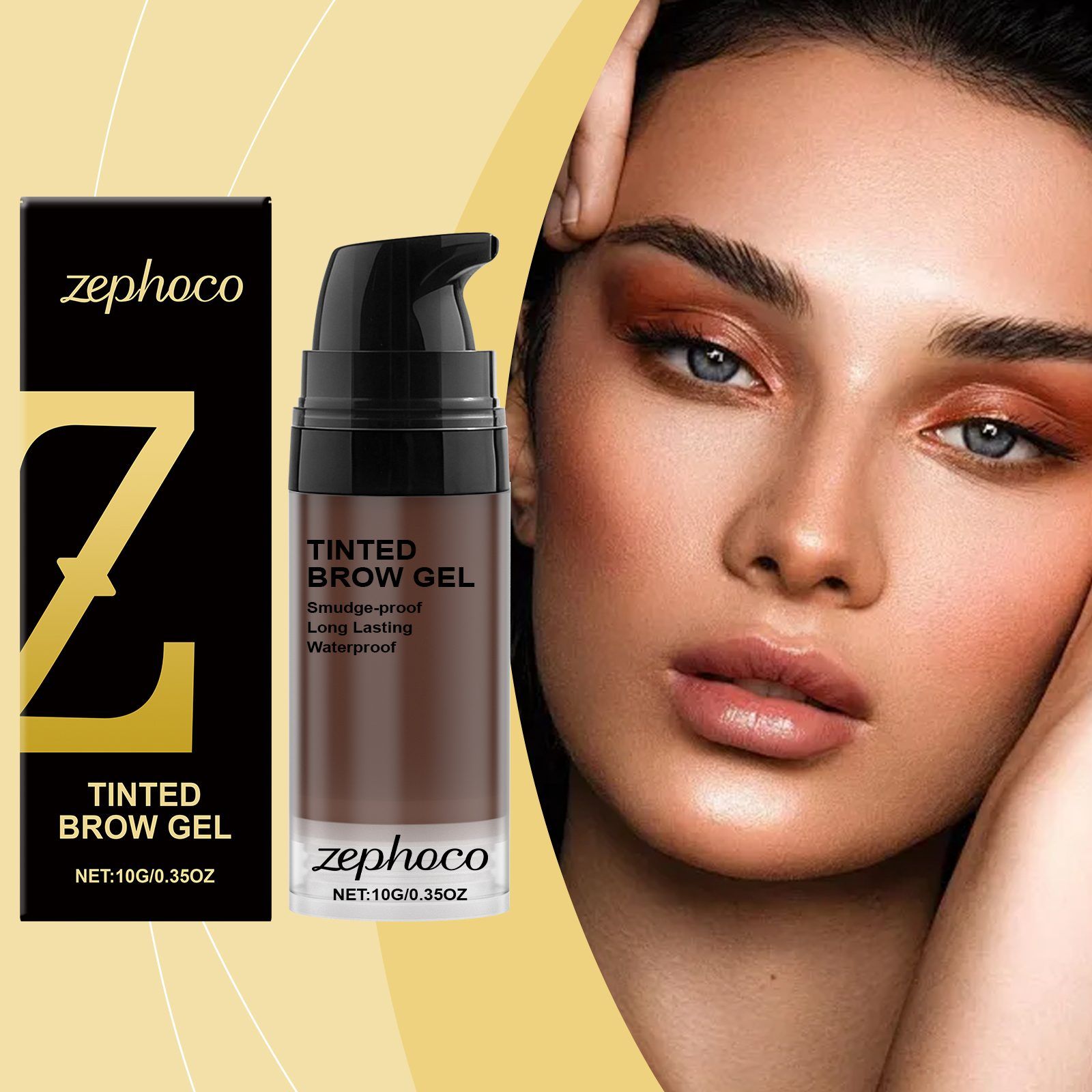 zephoco Long-Wear Brow Tint, Deep Brown, 10 g photo 5