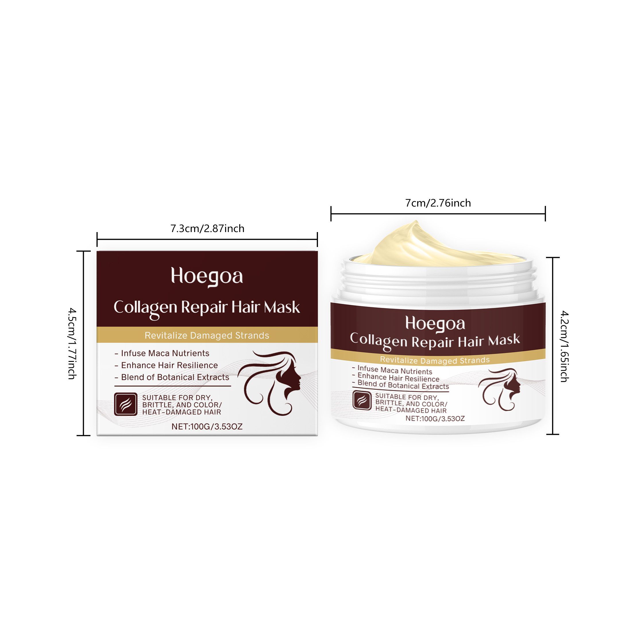 HOEGOA Collagen Hair Conditioner, 100 g photo 4