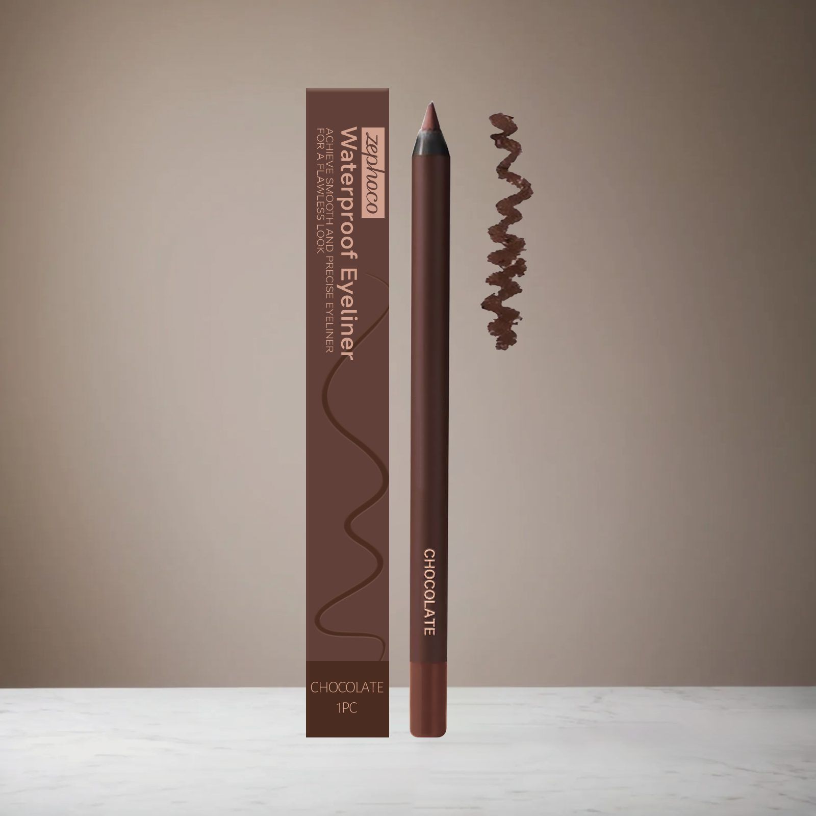 zephoco Eyeliner Pencil, Chocolate Brown, 1 Piece photo 3