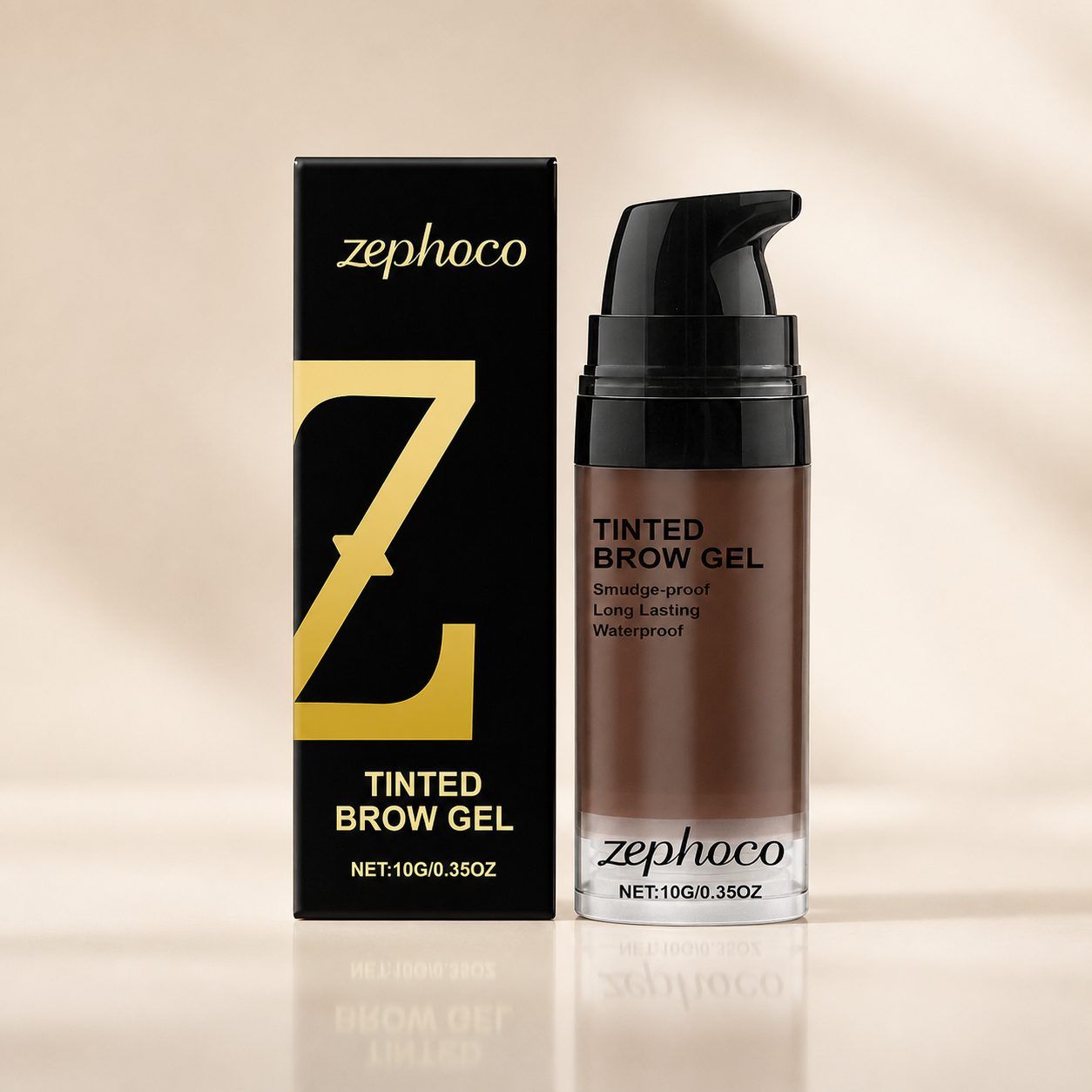 zephoco Long-Wear Brow Tint, Deep Brown, 10 g photo 1