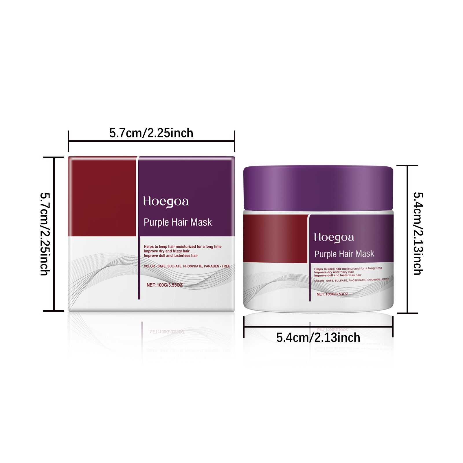 HOEGOA Purple Rinse-Off Hair Mask, 100 g photo 5