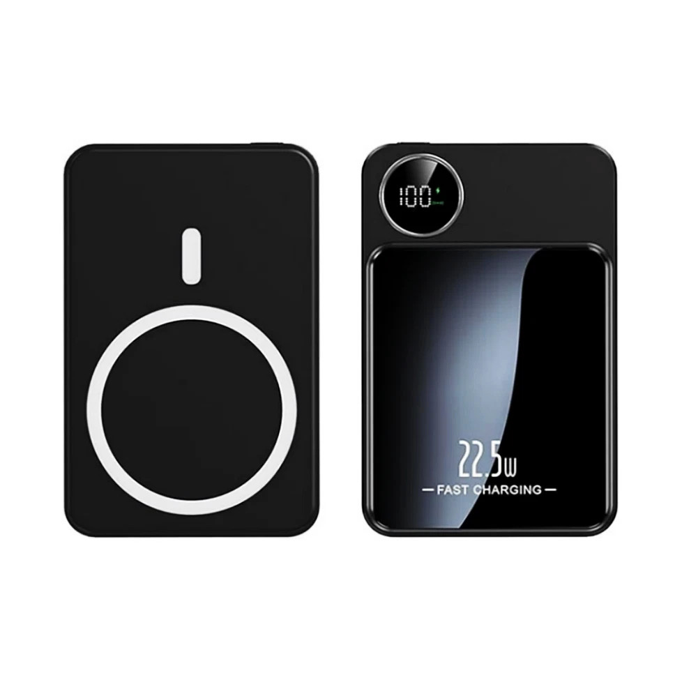 Silvery--9 000000mAh Power Bank Magnetic Battery Pack Wireless Charger For I Phone 16-15-14---silvery photo 1