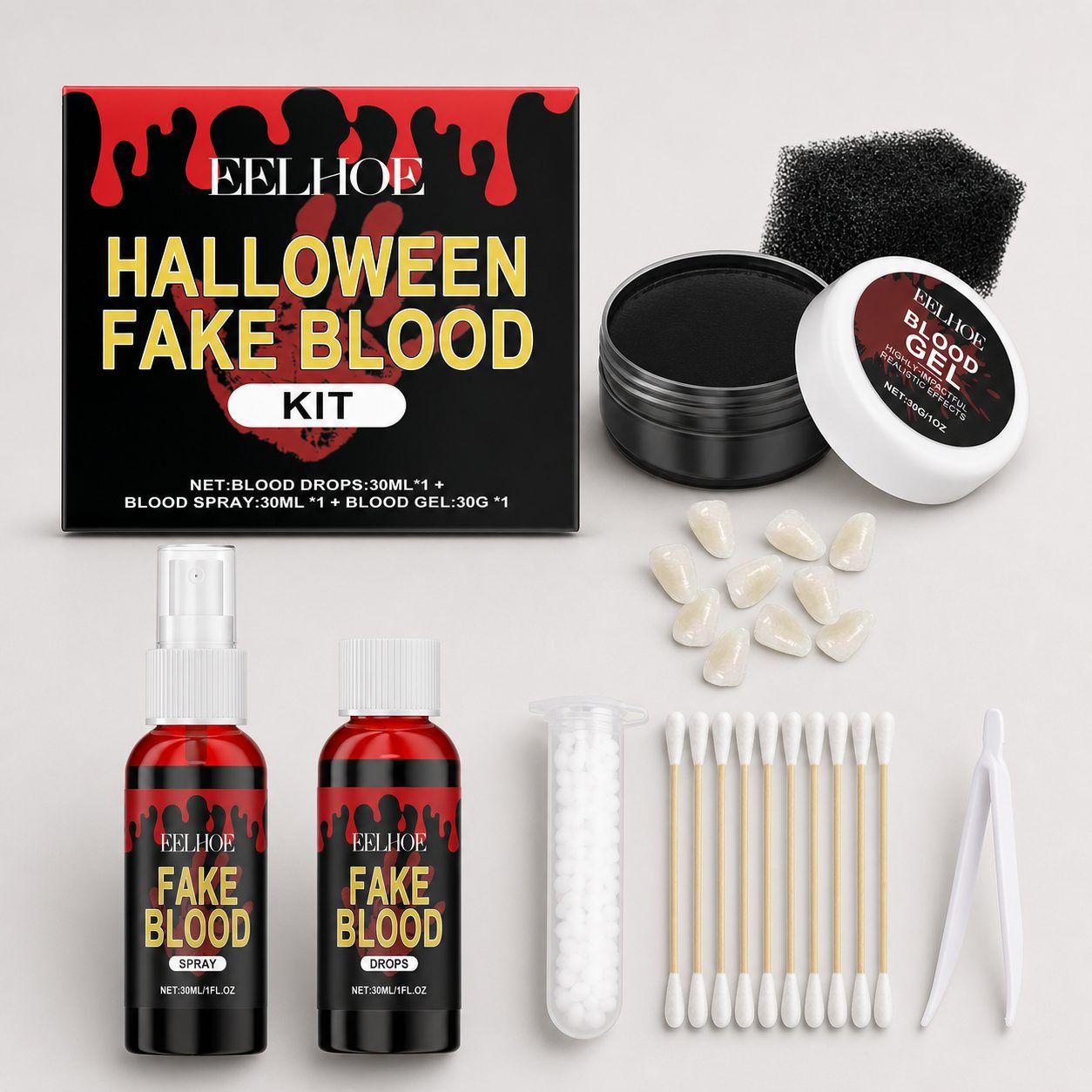 EELHOE Halloween Fake Blood Special Effects Set, 1 Set photo 1