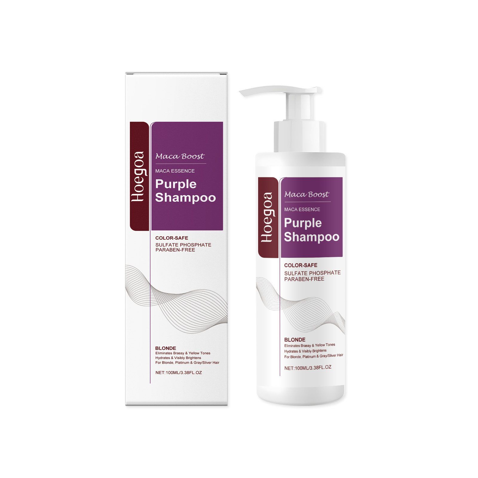 HOEGOA Purple Hair Shampoo, 100 ml photo 6
