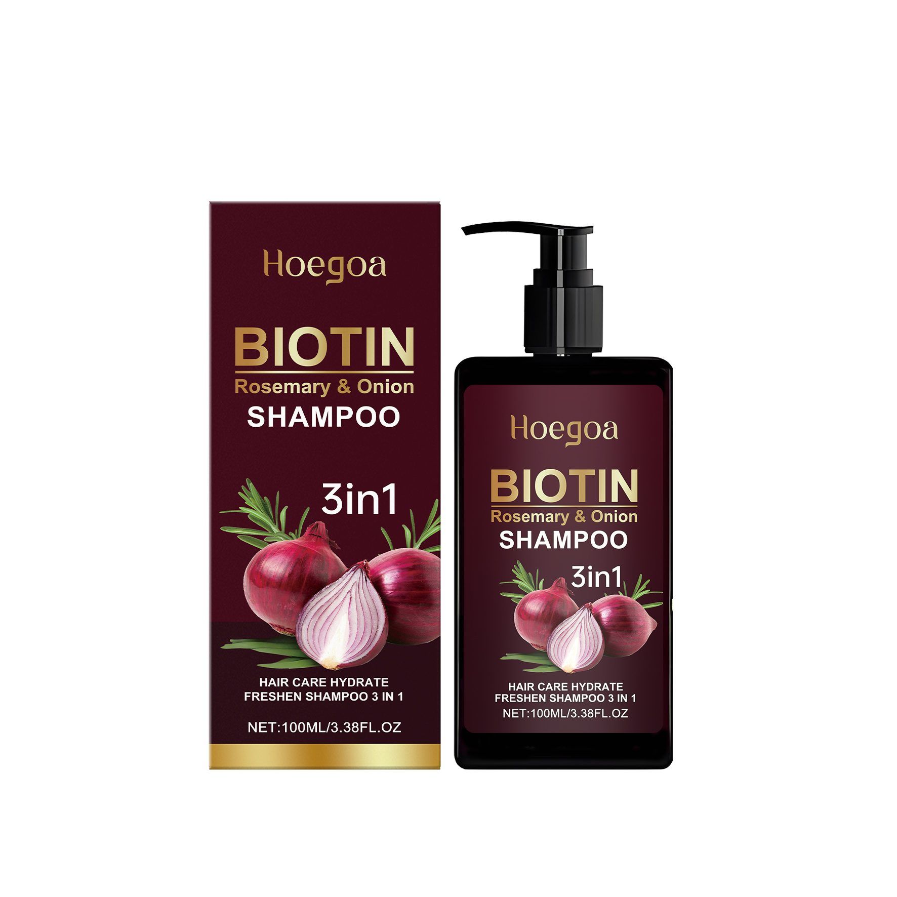 HOEGOA 3-in-1 Hair Shampoo, 100 ml photo 1