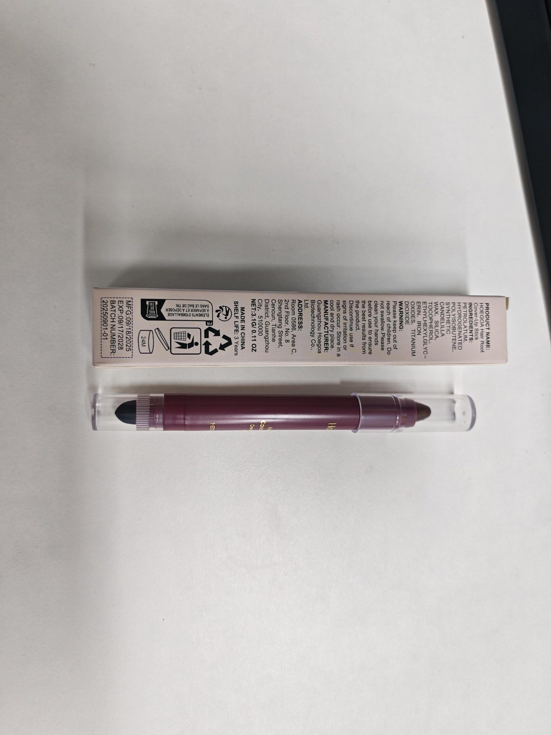 HOEGOA Temporary Dark Brown Hair Color Stick, 3.1 g photo 7