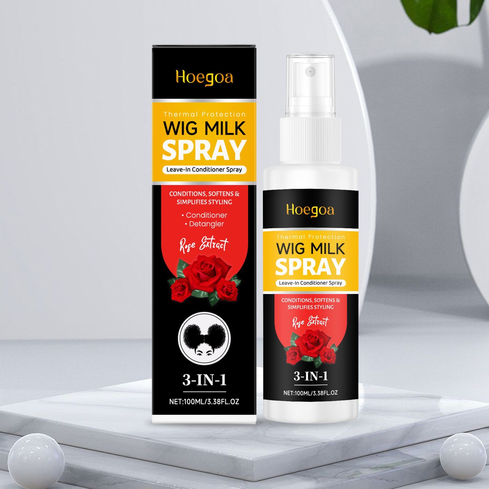 HOEGOA Leave-In Wig Care Spray, 100 ml photo 2