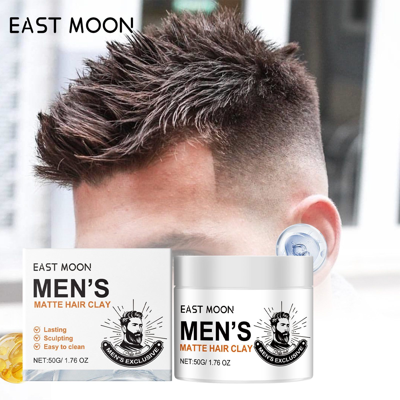 EAST MOON Matte Volumizing Hair Wax, 50 g photo 7