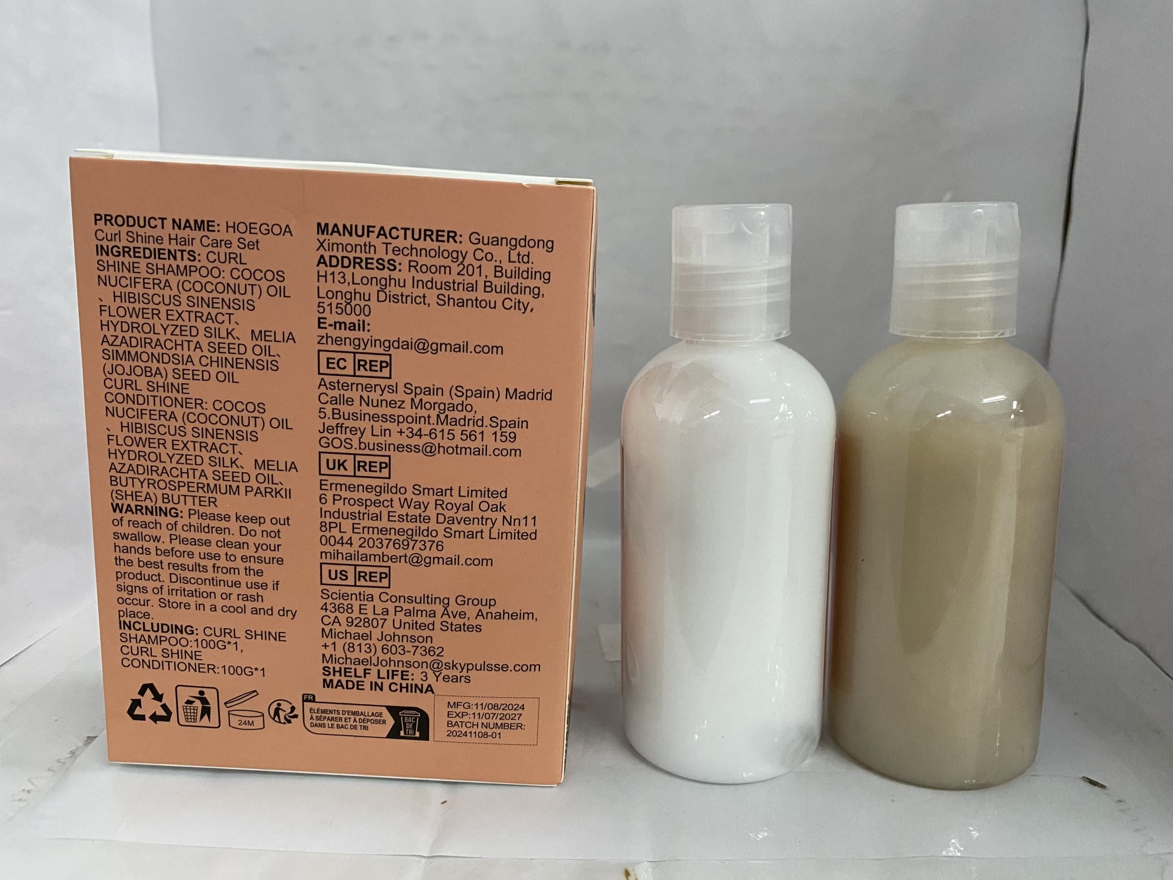 HOEGOA Coconut Shampoo and Conditioner Set, 2 x 100 g photo 4
