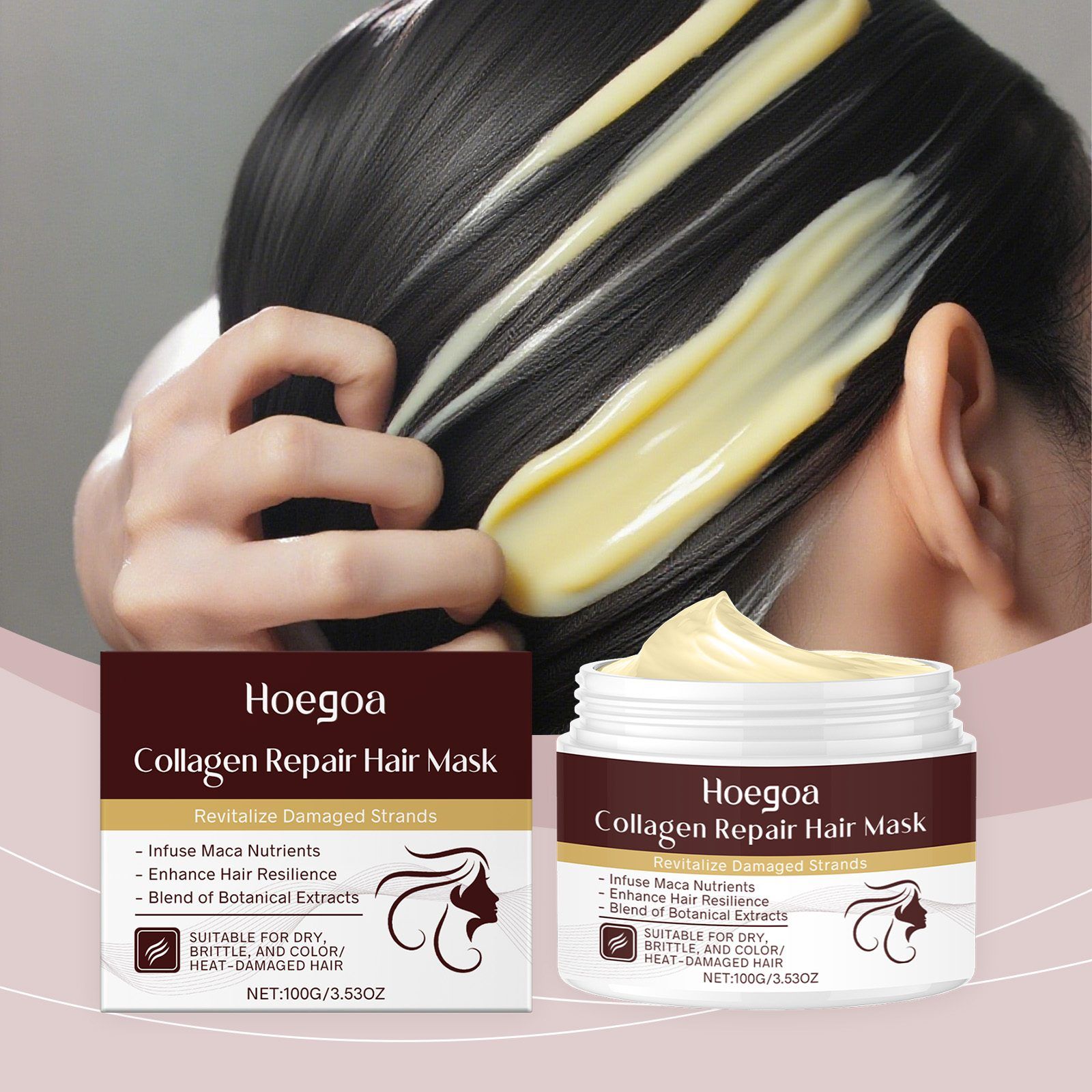 HOEGOA Collagen Hair Conditioner, 100 g photo 8