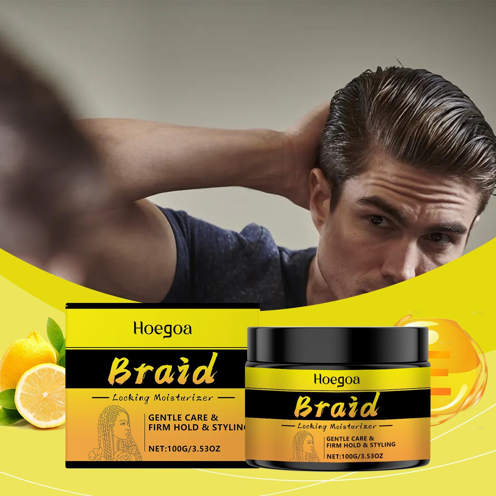 HOEGOA Moisturizing Hair Styling Gel, 100 g photo 3