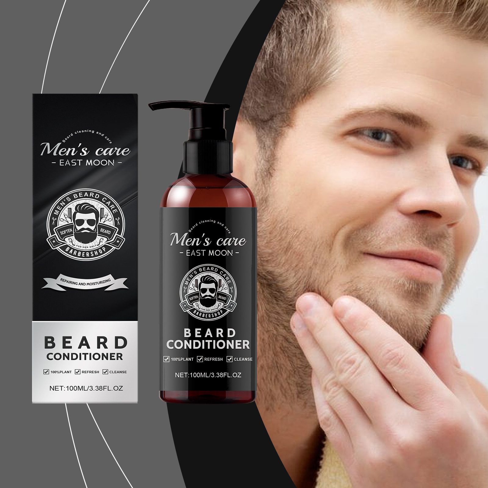 EAST MOON Men's Beard Conditioner 100 ml, 100 ml photo 2