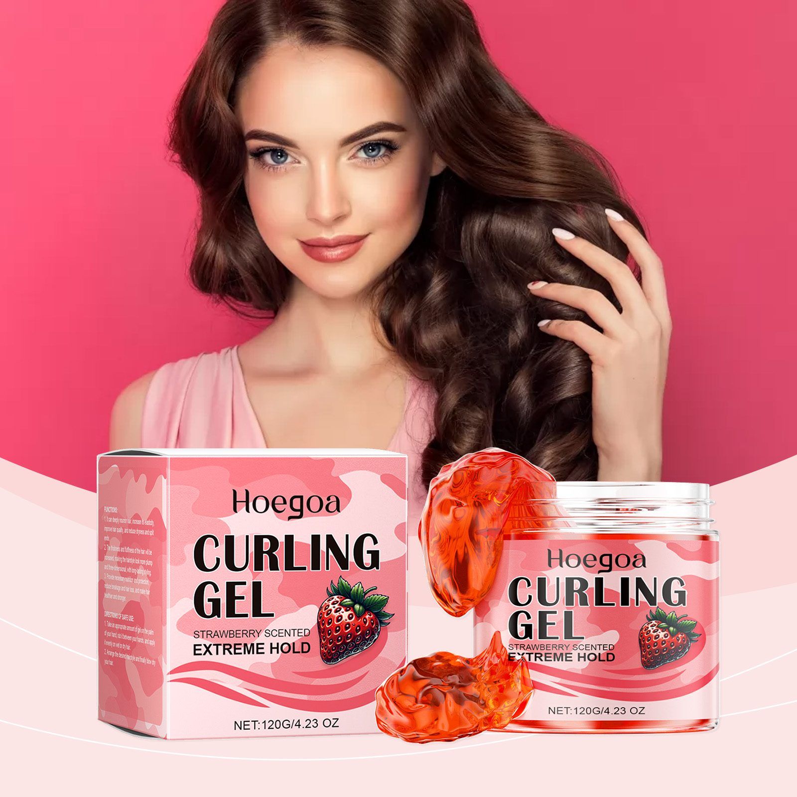 HOEGOA Strawberry Curl Styling Gel, 120 g photo 8