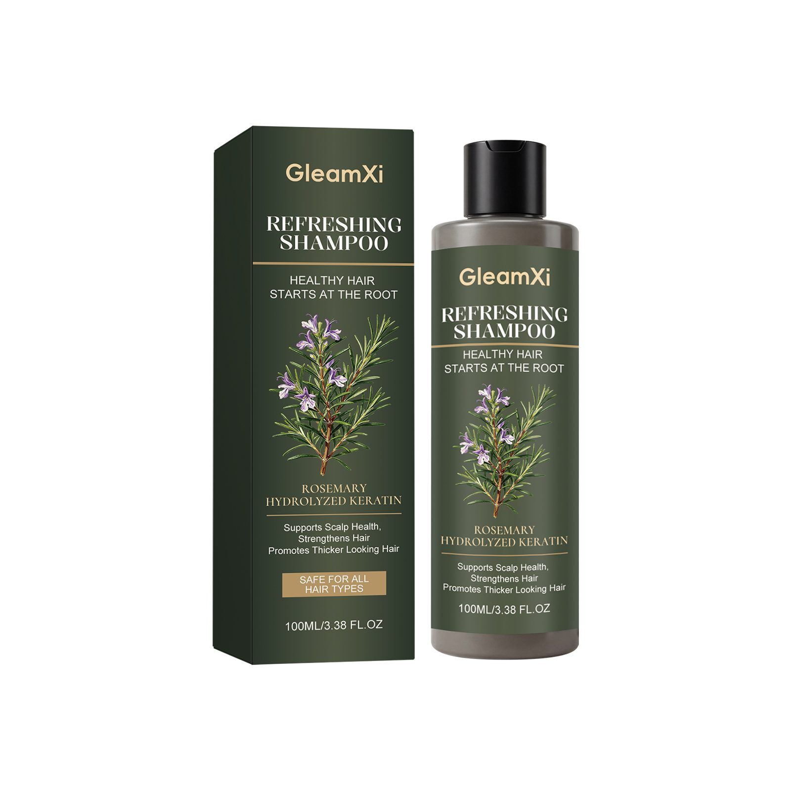 GleamXi Rosemary Shine-Care Shampoo, 100 ml photo 7