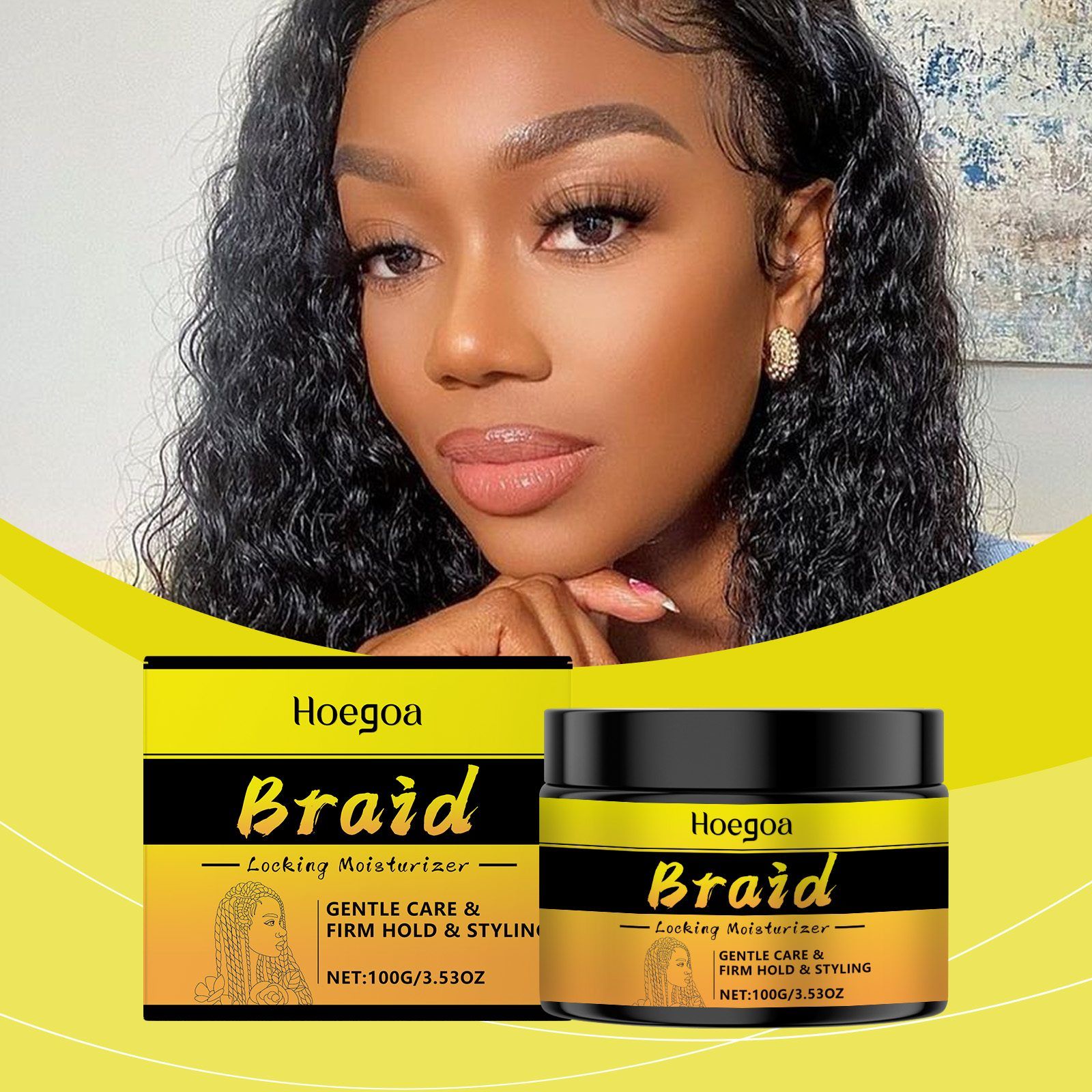 HOEGOA Moisturizing Hair Styling Gel, 100 g photo 4