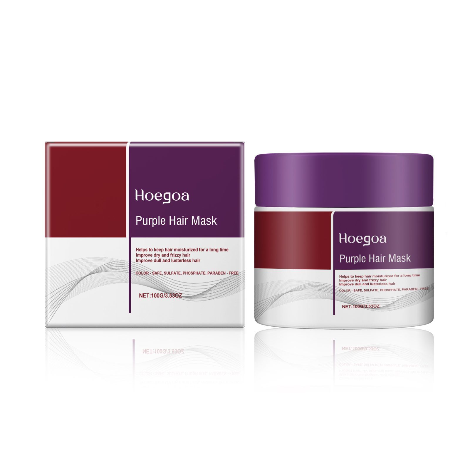 HOEGOA Purple Rinse-Off Hair Mask, 100 g photo 8