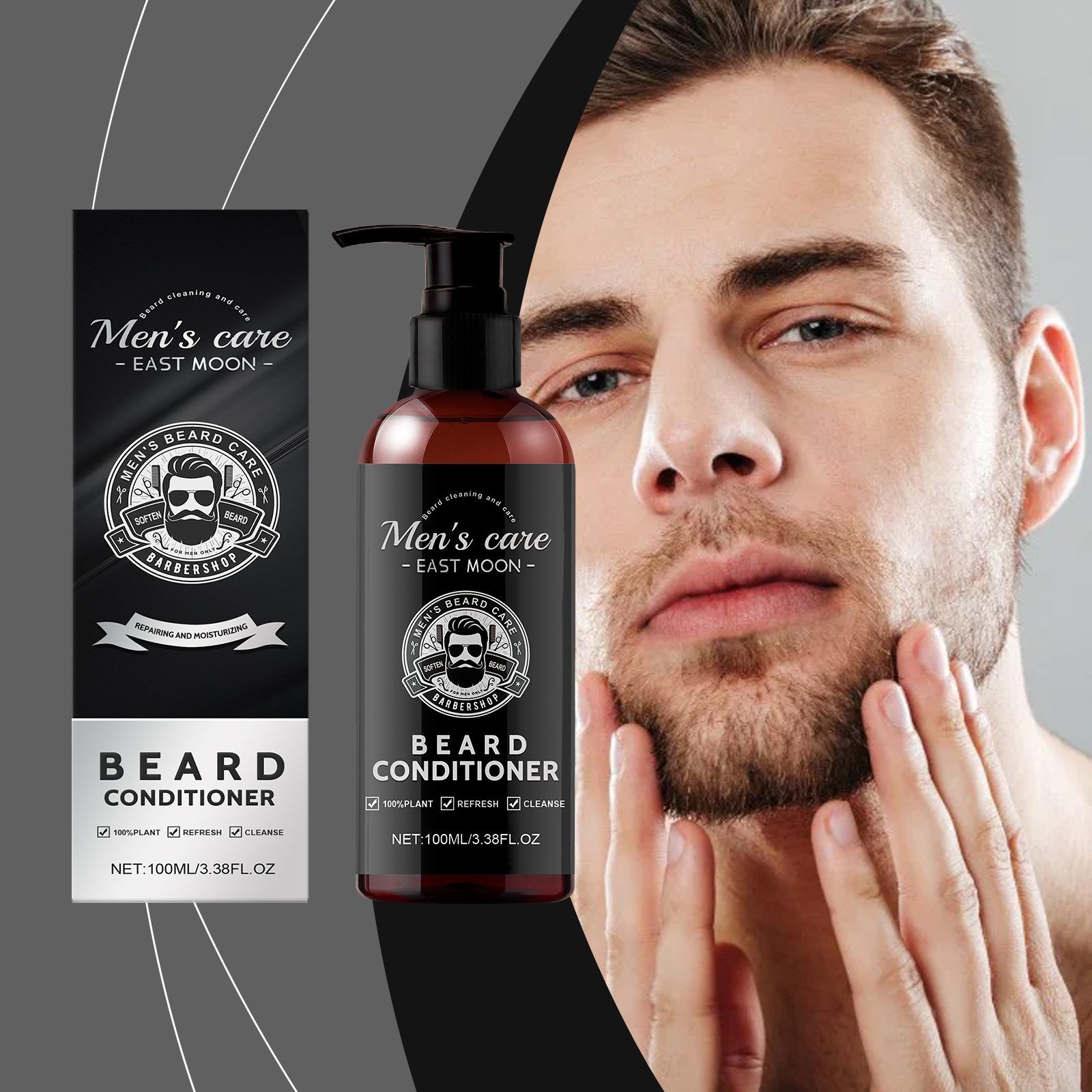 EAST MOON Men's Beard Conditioner 100 ml, 100 ml photo 3