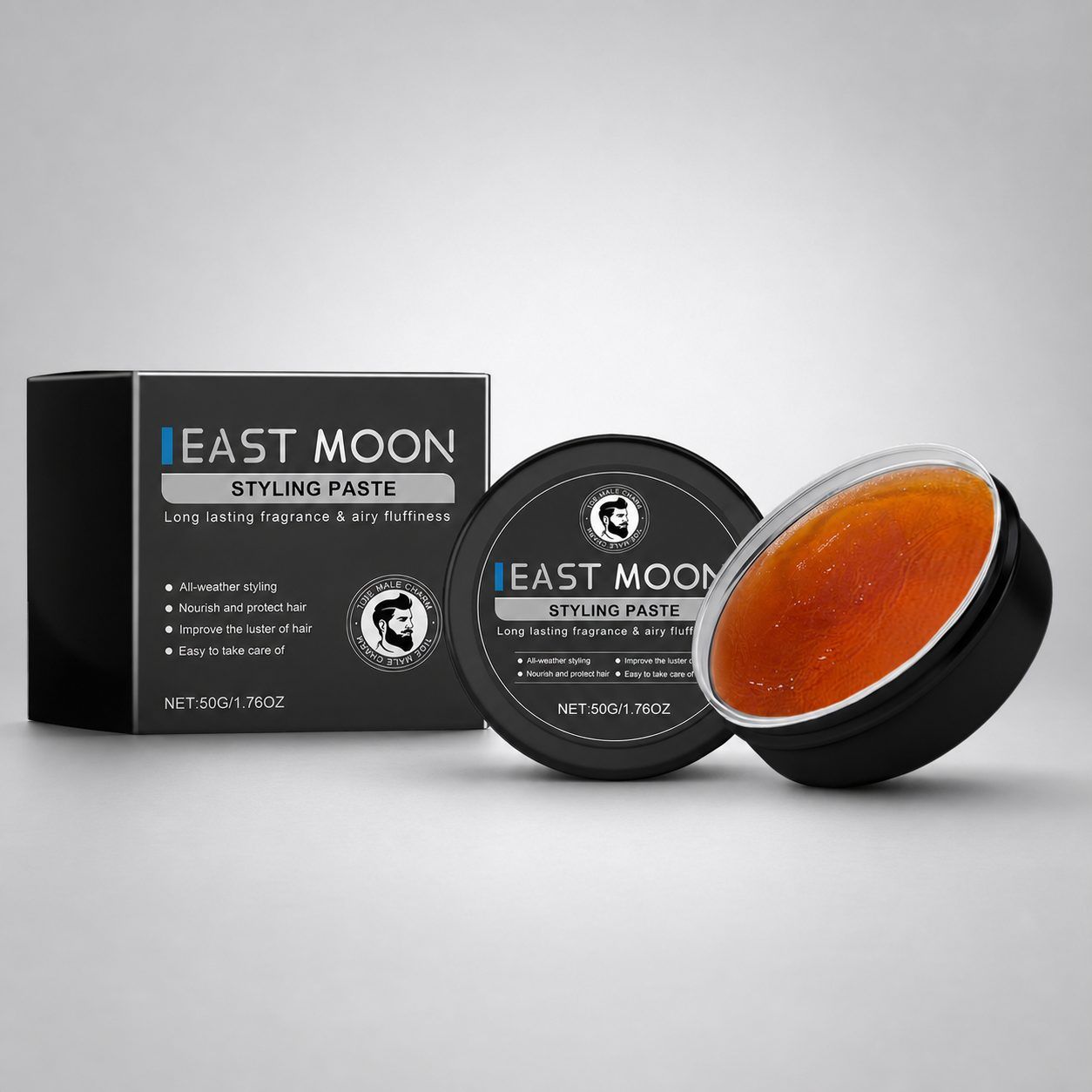 EAST MOON Men's Hair Styling Pomade, 50 g photo 1