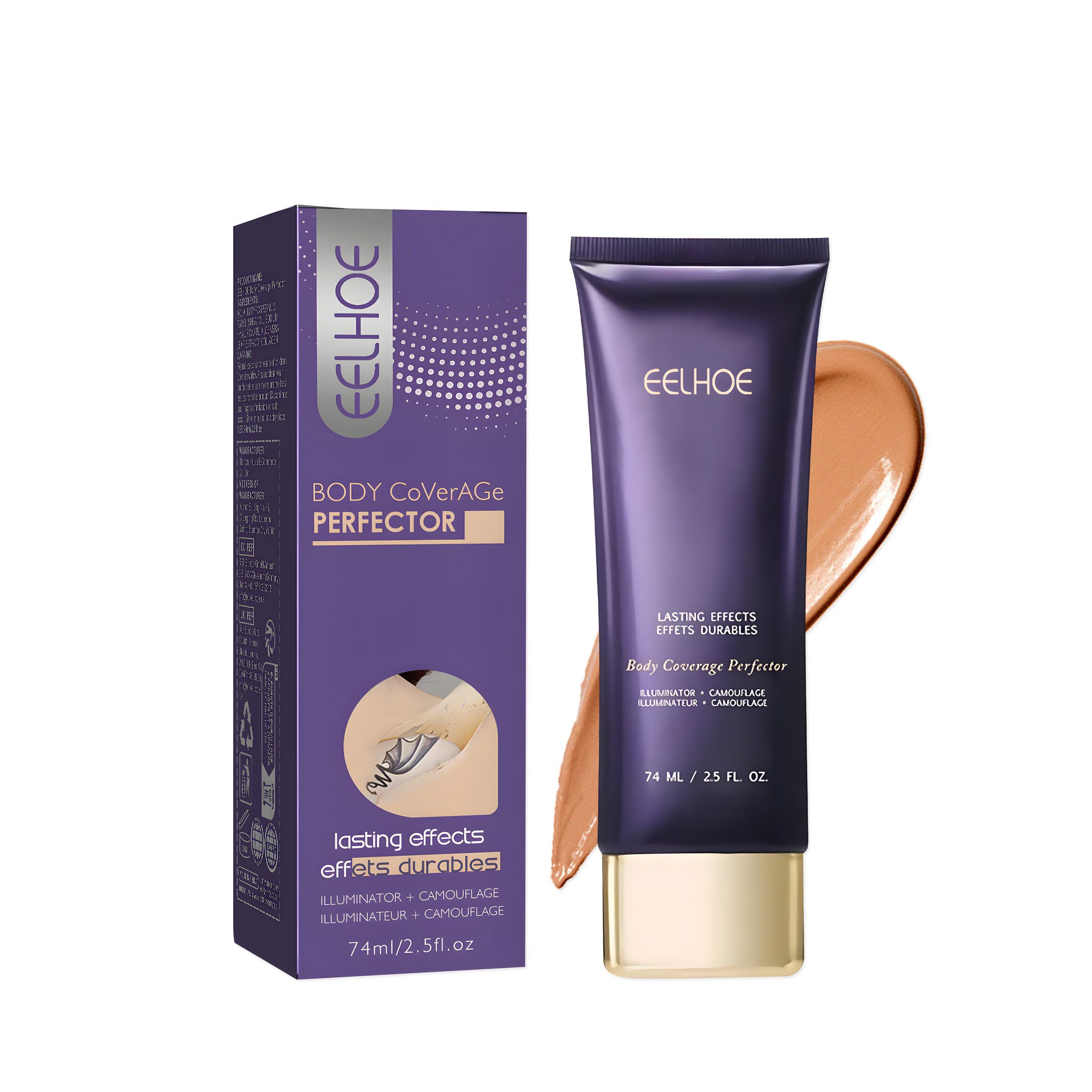 EELHOE Body Concealer Cream, Deep Tone, 74 ml photo 5