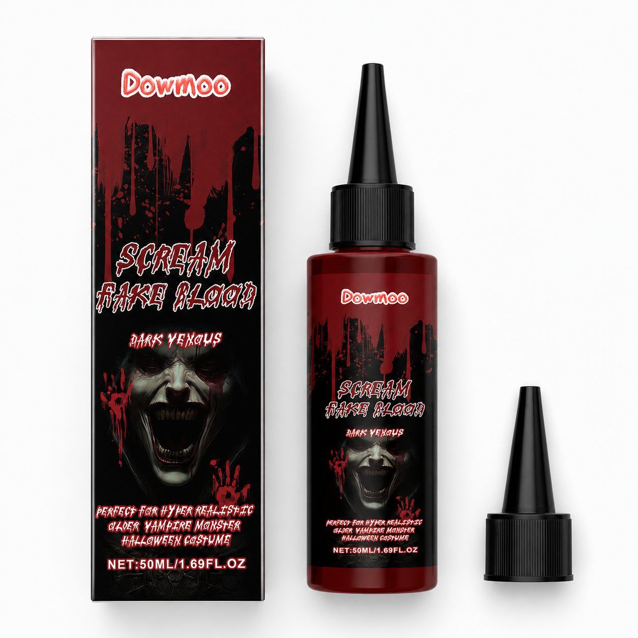 DOWMOO Halloween Fake Blood Drops, 50 ml photo 7