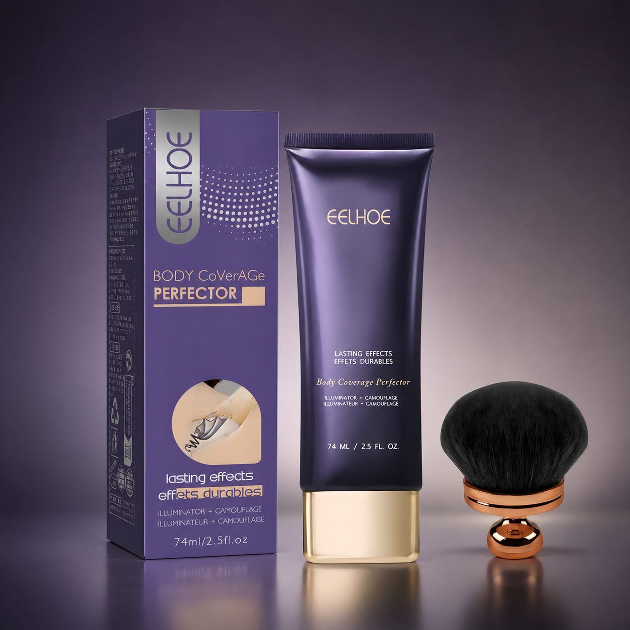 EELHOE Body Concealer Cream with Brush, 74 ml Cream and 1 Brush photo 1
