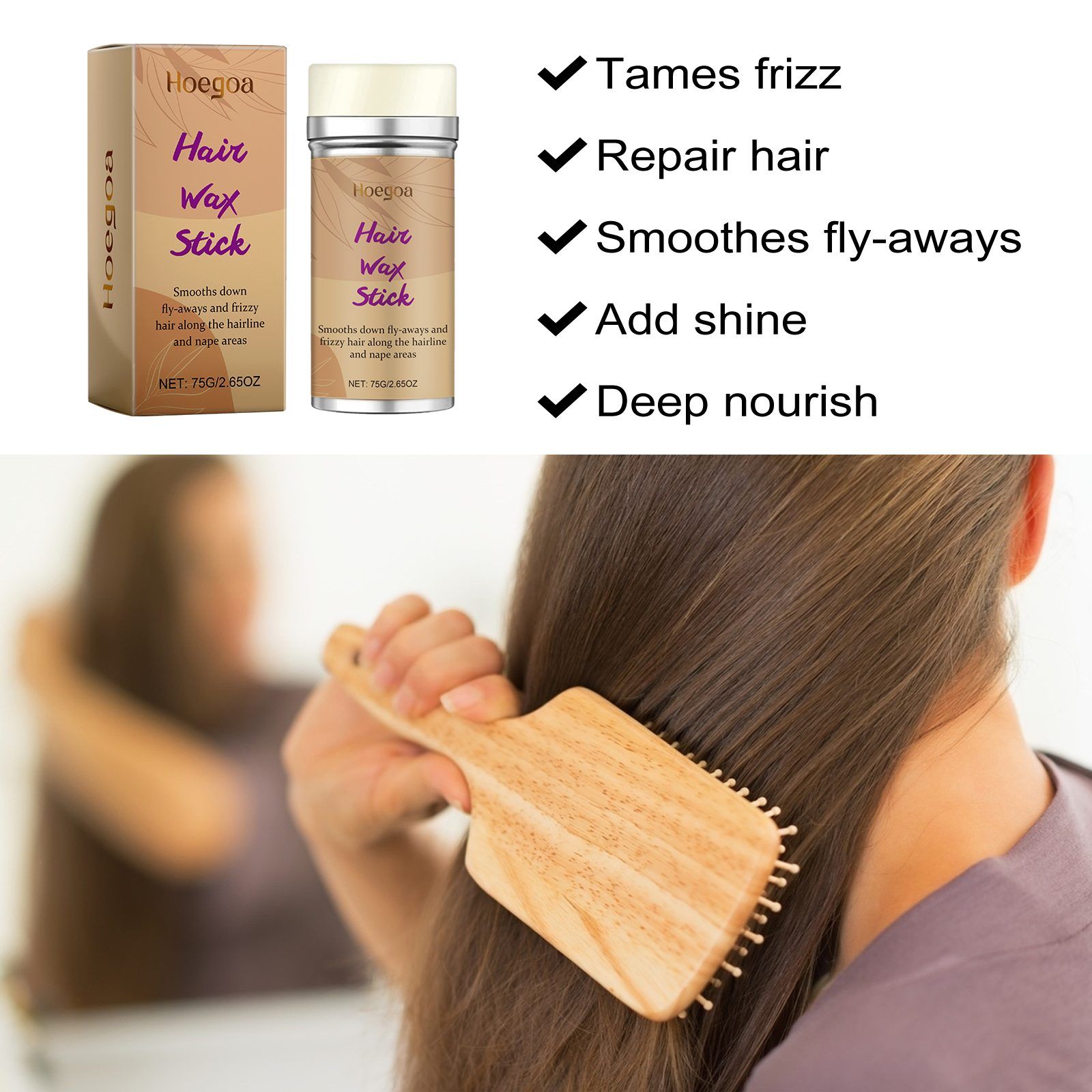 HOEGOA Hair Styling Wax Stick, 75 g photo 3