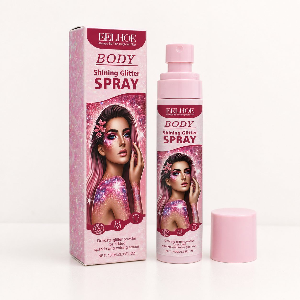 EELHOE Stage Makeup Shimmer Spray, 100 ml photo 1
