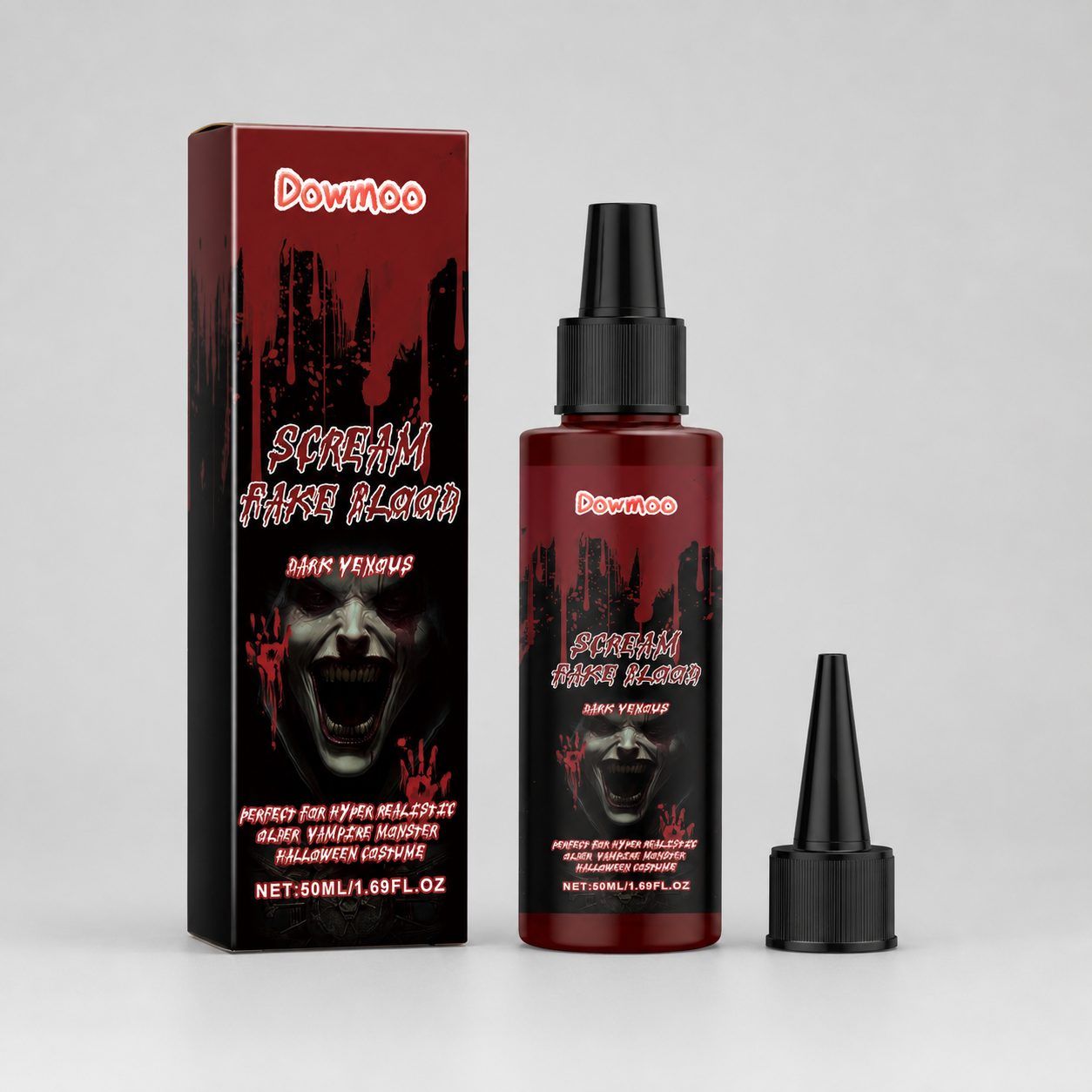 DOWMOO Halloween Fake Blood Drops, 50 ml photo 4