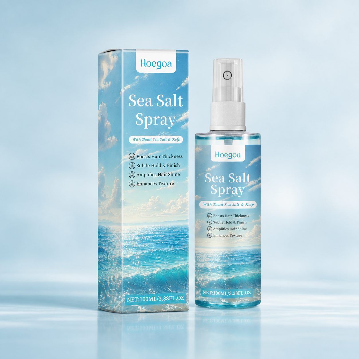 HOEGOA Sea Salt Hair Styling Spray, 100 ml photo 1