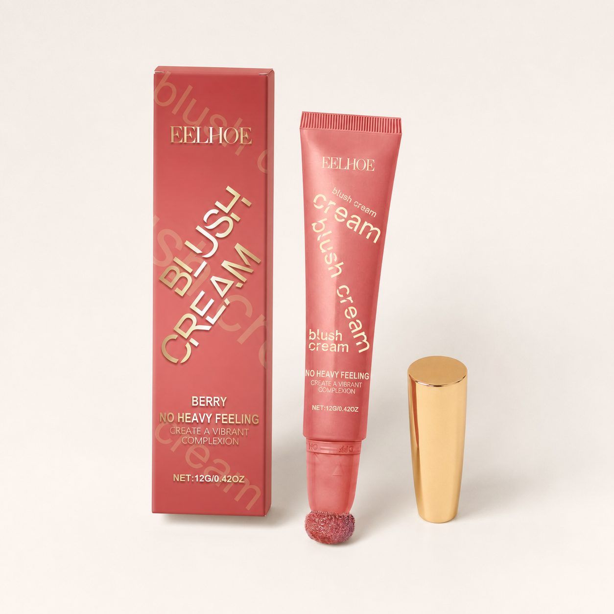 EELHOE Shimmer Blush Cream, Berry, 12 g photo 7