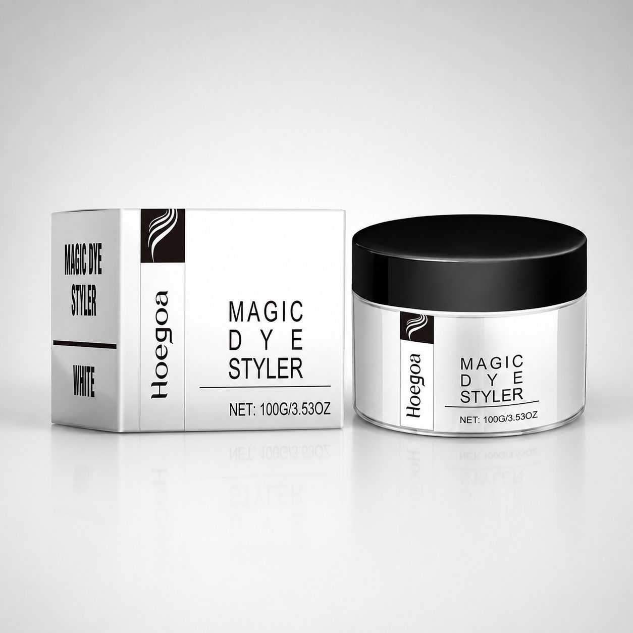 HOEGOA White Temporary Hair Color Wax, 100 g photo 1