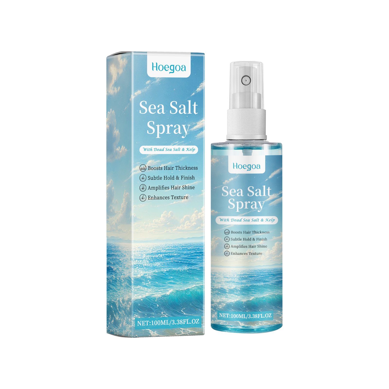 HOEGOA Sea Salt Hair Styling Spray, 100 ml photo 7