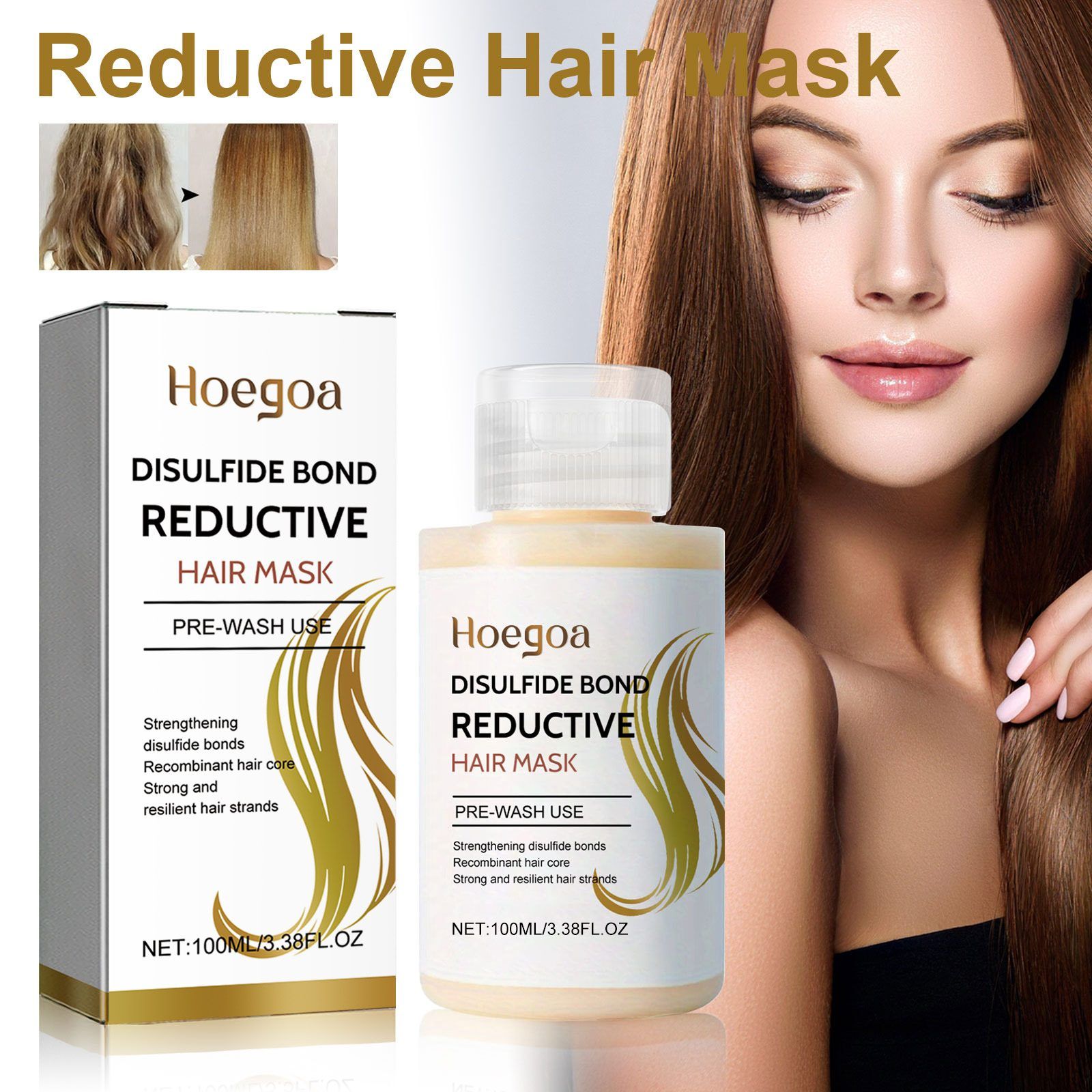 HOEGOA Rinse-Off Hair Conditioning Mask, 100 ml photo 7
