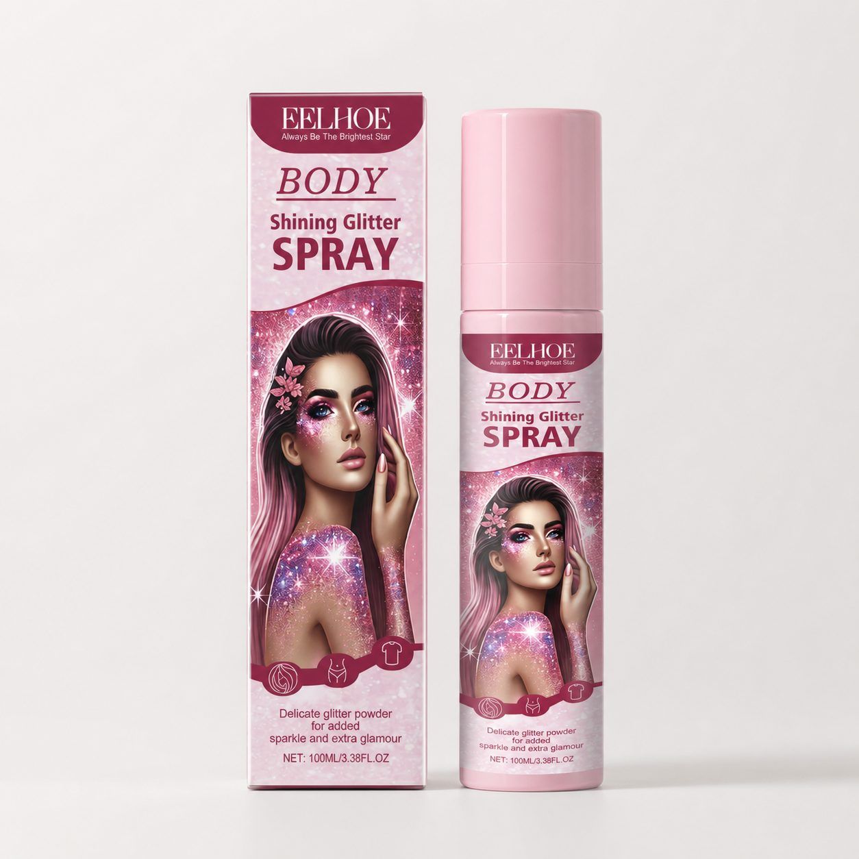 EELHOE Stage Makeup Shimmer Spray, 100 ml photo 7