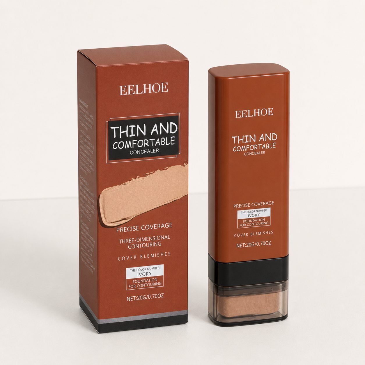 EELHOE Concealer Foundation Stick, Ivory, 20 g photo 4