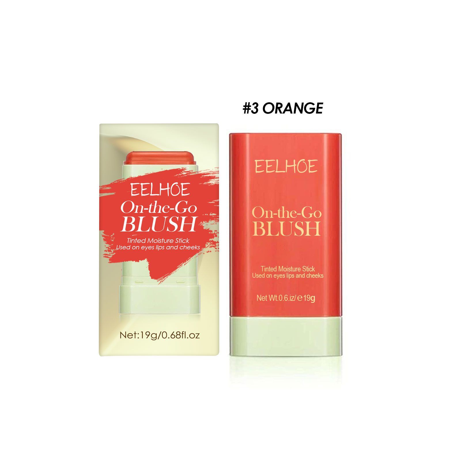 EELHOE Blush Stick, Orange, 19 g photo 4